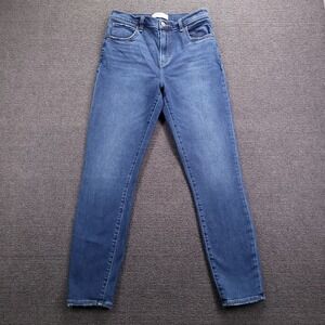 ABERCROMBIE Jeans Size 29/8 The Super Skinny High Rise Stretch Blue Denim
